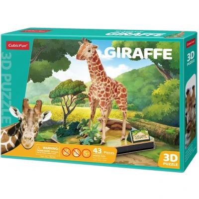 Afbeelding van Cubic Fun 3D Puzzel Giraffe 1 stuk