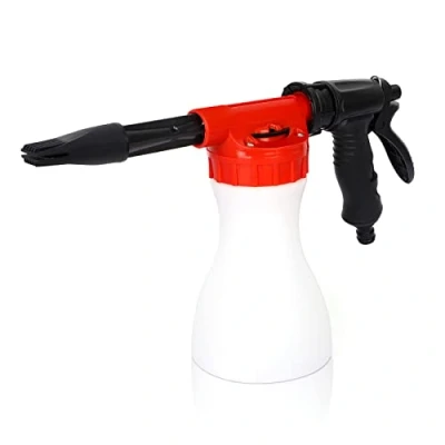 Afbeelding van GALAXYER Sneeuwschuim Gun Sprayer 900 ml Verstelbare Auto Reiniging Schuim Lance Tuin Watering Tool Fit Universele Slang Schuimspuiten voor Wassen Thuis (rood)