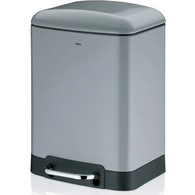 Afbeelding van Prullenbak Kela Davino Pedaal Silent Close 6L Light Grey