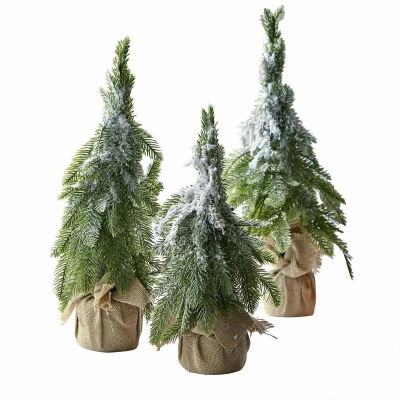 Afbeelding van LOBERON Sierboom set van 3 Selitor groen