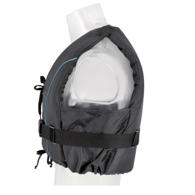 Afbeelding van Dinghy Zipper All Black/aqua 50n Xxl