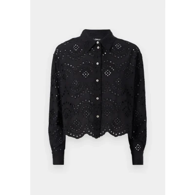 Afbeelding van ONLY Onlvalais LS Overhemdblouse, Dames, Maat: Large, Black