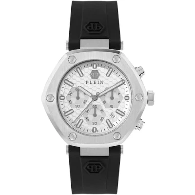 Afbeelding van Philipp Plein The Hexagon Chrono PWZBA0123 Horloge Siliconen Zwart Ø 42 mm
