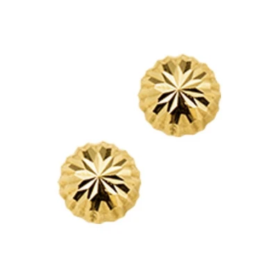 Afbeelding van Trendjuwelier huiscollectie Oorknoppen Gediamanteerd Geelgoud