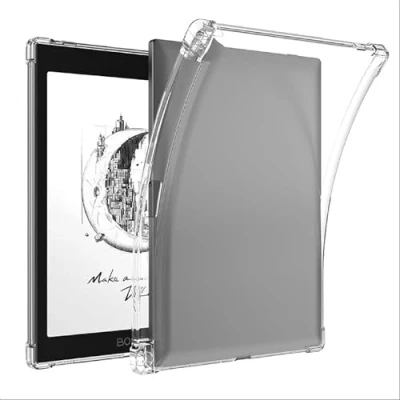 Afbeelding van GIOPUEY voor Boox Tab Mini C 7.8 Clear Case Zachte TPU Back Shell, Slim Cover met Airbag bescherming, Lichtgewicht, Compatibel Transparant