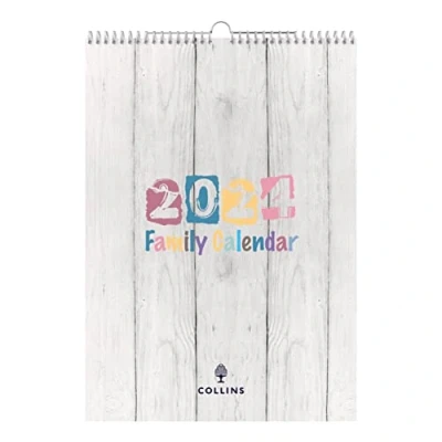 Afbeelding van Collins Debden Brighton 2024 Family Wandkalender, lifestyleplanner en organizer voor kantoor, werk, persoonlijk thuis, agenda van januari tot december 2024, wekelijks, BTFC135 24, A3
