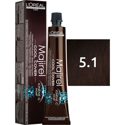 Afbeelding van L&#039;Oreal Majirel Haarverf Cool Cover 50ml 5/1 Lichtbruin As