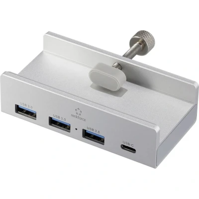 Afbeelding van Renkforce RF ACHB 350 USB 3.1 Gen 1 hub + 3 poorten Met aluminium behuizing Zilver