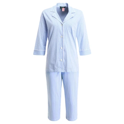 Afbeelding van Ralph Lauren dames Pyjamaset met print in de kleur Lichtblauw, maat: XS