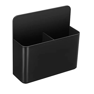 Afbeelding van magnetische markeerhouder voor whiteboards / koelkast koelkast, pennenhouder droog wislade met anisotrope magneet achterkant, zwart