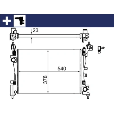 Afbeelding van Radiateur MAHLE CR 1121 000S
