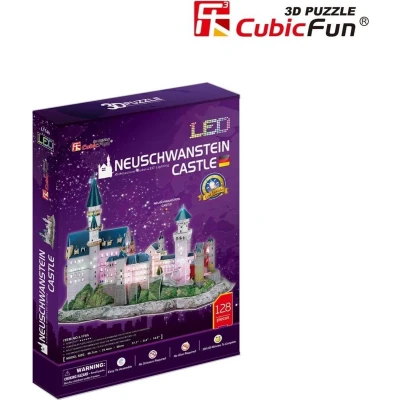 Afbeelding van CubicFun 3D puzzel slot Neuschwanstein LED Castle Cubic Fun