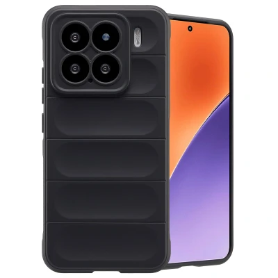 Afbeelding van Xiaomi 15 Hoesje Siliconen en TPU (zacht) imoshion Softcase/Backcover Zwart Telefoonhoesje