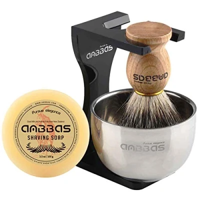 Afbeelding van Anbbas scheerset hout