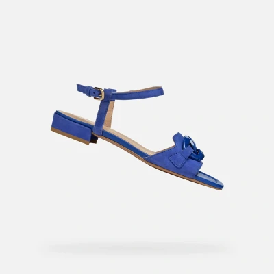 Afbeelding van Geox D NEW Eraklia Sandalen, Dames, Maat: 39.5, Blue Leer
