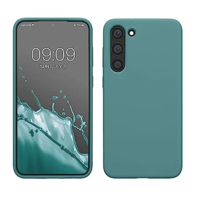 Afbeelding van kwmobile telefoonhoesje geschikt voor Samsung Galaxy S23 Plus Hoesje met siliconen coating Smartphone case in antieksteen