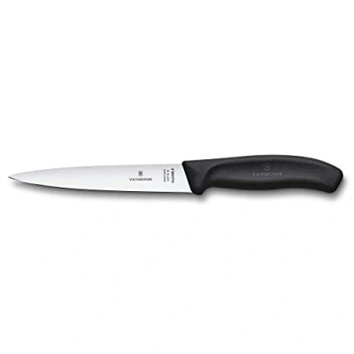 Afbeelding van Victorinox Swiss Classic fileermes 16cm RVS/fibrox zwart