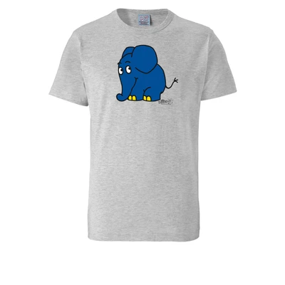 Afbeelding van LOGOSHIRT Shirt &#039;Die Sendung mit der Maus Elefant&#039; grijs