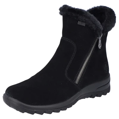 Afbeelding van Rieker Snowboots Schwarz nero, Dames, Maat: 38, nero Veloursleer