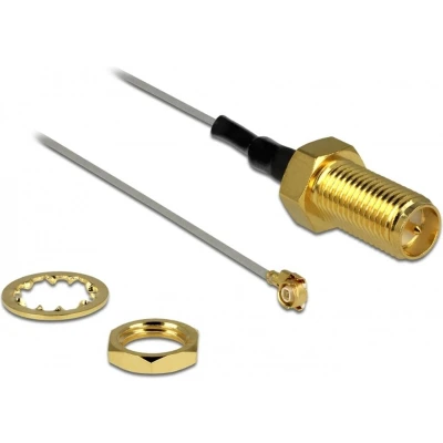 Afbeelding van MHF III (v) RP SMA kabel Micro Coax (0,81 mm) 50 Ohm / grijs 0,20 meter