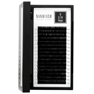 Afbeelding van wimpers voor wimperextensions Nanolash professionele verlenging, valse (0.10 D, 9mm)
