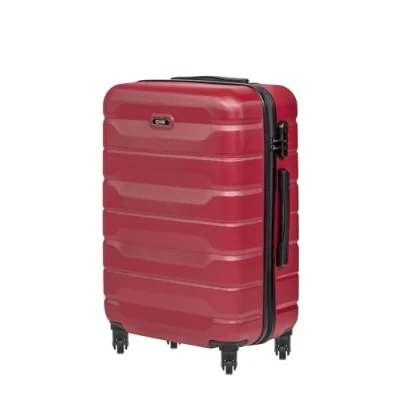 Afbeelding van OCHNIK Cabinekoffer, 72 x 47 29 cm, Harde koffer, reiskoffer met 4 wielen, middelgroot, trolley, handbagage, duurzaam, ABS, numerieke vergrendeling, rood, Medium, trolley