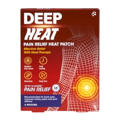 Afbeelding van Diepe hitte pijnverlichting Heat Patch, Regular Pack van 4,