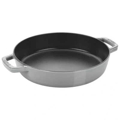 Afbeelding van STAUB Koekenpan met twee handgrepen, geschikt voor inductie, gietijzer, grafietgrijs, 20 cm, 27 x 5 1 stuk