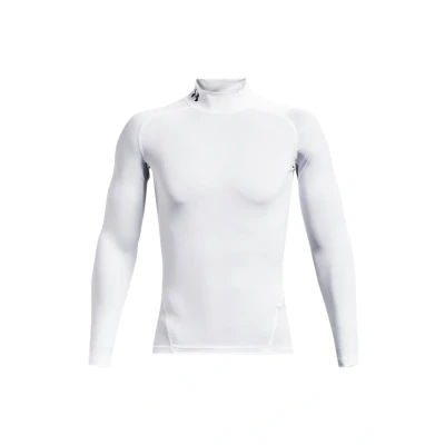 Afbeelding van Under Armour Langarm HG Compression MOCK Hemd, Heren, Maat: XS, Weiss