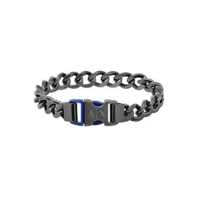 Afbeelding van Armani Exchange heren Armband met logo AXG0155060 in de kleur Antraciet