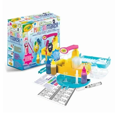 Afbeelding van CRAYOLA Marker Maker Silly Scents, laboratorium voor neon parfumstiften, maak je eigen geurende viltstiften, creatieve activiteit en cadeau kinderen vanaf 6 jaar, internationale versie, 25 5969