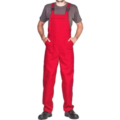 Afbeelding van Werkbroek voor Heren, Tuinbroek Maten S XXXL, Werkoverall Gemaakt in de EU, Blaumann, Werkkleding Kwaliteit, Rood, L