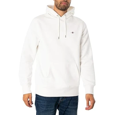 Afbeelding van GANT Shield Hoodie Hoodie, Heren, Maat: XXS, Eggshell