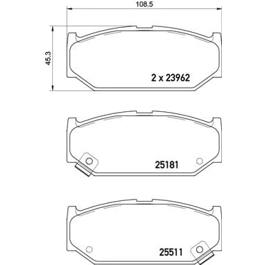Afbeelding van Brembo Remblokset P 79 031