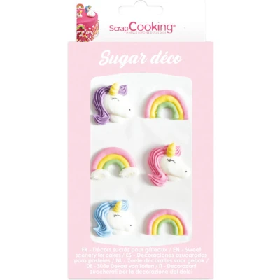 Afbeelding van ScrapCooking Sugar Decorations Unicorn Set/6