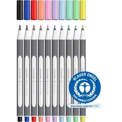 Afbeelding van Schneider brushpen Paint it 070 etui 8 + 2 gratis S ML07010504