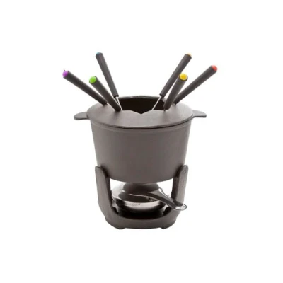 Afbeelding van Cosy &amp; Trendy Fondueset Gietijzer 6 personen grijs 1.2 liter