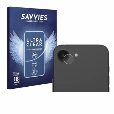Afbeelding van Savvies Screenprotector voor Apple iPhone 16e (ALLEEN Camera Lens) Folie Beschermfolie transparant (18 Stuks)