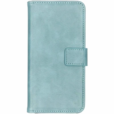 Afbeelding van Samsung Galaxy S10 Plus Hoesje Kunstleder Bookcase Lichtblauw Telefoonhoesje