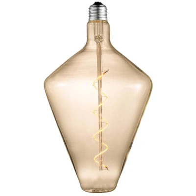 Afbeelding van Lucande LED lamp E27 Ø15cm 4W 2700K amber