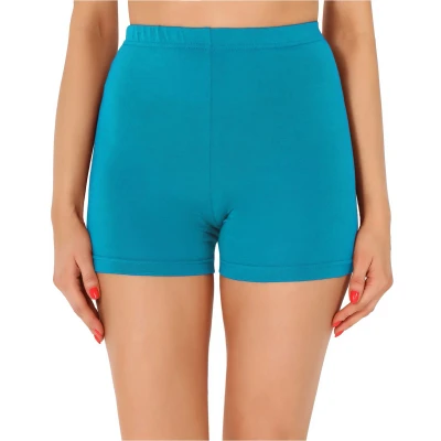 Afbeelding van Merry Style MS MS10 358 LE Dames Leggings Sport Vrijetijdsbroek Kort Katoen Sporbroek Yogabroek Donkerturquoise M