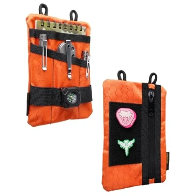 Afbeelding van VIPERADE VE1 P EDC Gereedschapstas Organizer etui Kleine tassen Zakorganisator Nylon Multitooltas Klein voor zaklamp Zakmes Pen Notebook (Oranje)