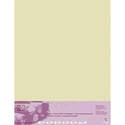 Afbeelding van Clairefontaine 96162C Pastelmat papier, 5 vellen, speciale kaart voor droge pastels, 70 x 100 cm, 360 g, zand