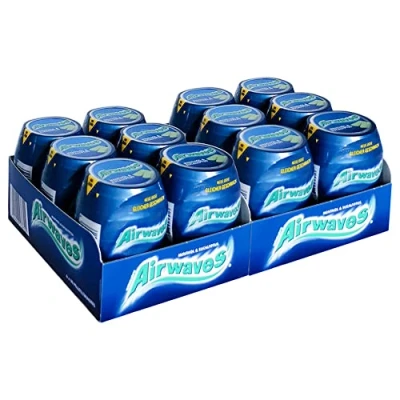 Afbeelding van 12 blikjes Wrigley&#039;s Airwaves Menthol &amp; Eucalyptus 50 origineel
