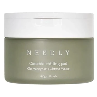 Afbeelding van NEEDLY Cicachid Chilling Toner pad Koelende en kalmerende Veganistisch gecertificeerd wattenschijfje