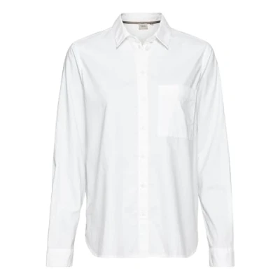 Afbeelding van camel active Langarm AUS Reiner Overhemdblouse, Dames, Maat: XS, White