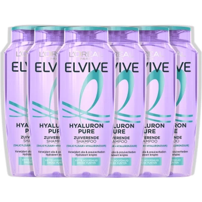 Afbeelding van 6x L&#039;Oréal Elvive Hydra Pure Shampoo 250 ml