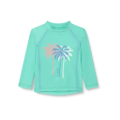 Afbeelding van Playshoes Unisex kinderen UV bescherming zwemshirt badkleding, Palmen Mint lange mouwen, 86 92