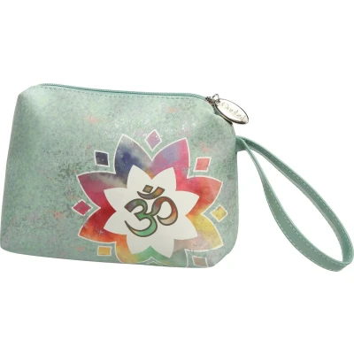 Afbeelding van Goebel® Lotus Make up tasje &quot;OM Groen&quot; Toilettas, kunstleer, 18cm
