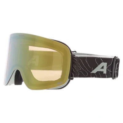 Afbeelding van ALPINA PENKEN Q LITE OTG skibril met gespiegelde, contrastversterkende en gepolariseerde 100% uv bescherming voor volwassenen, willow green mat, eenheidsmaat